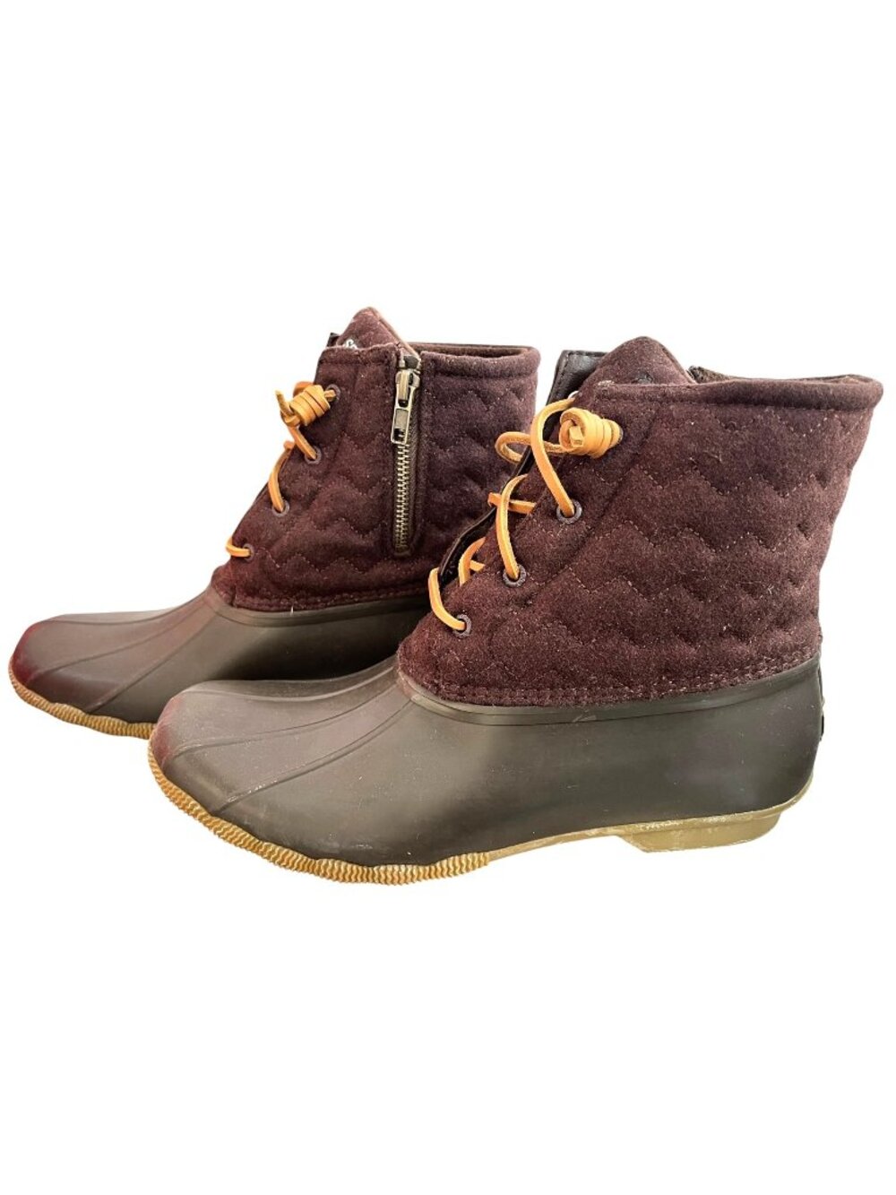 Sperry Saltwater Wool Java Duck Boots Women's Size 12 New With Box